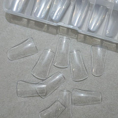 120pcs Duck Nail Tips for Acrylic Clear Nails Y2K with Box
