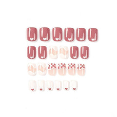 Pink Glossy Acrylic Coffin Nails Stylish