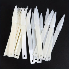 50pcs Fan-shaped Nail Polish Display Board Stiletto Nail Sticks