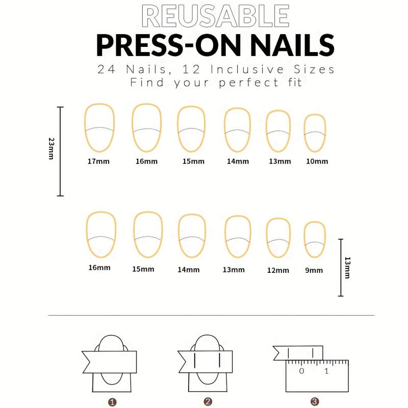 Leopard Rhinestone Almond Press On Nails 24pcs