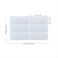 24pcs Transparent Silicone Ear Stickers for Cosmetic Adhesion