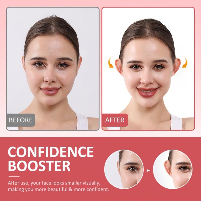 24pcs Transparent Silicone Ear Stickers for Cosmetic Adhesion