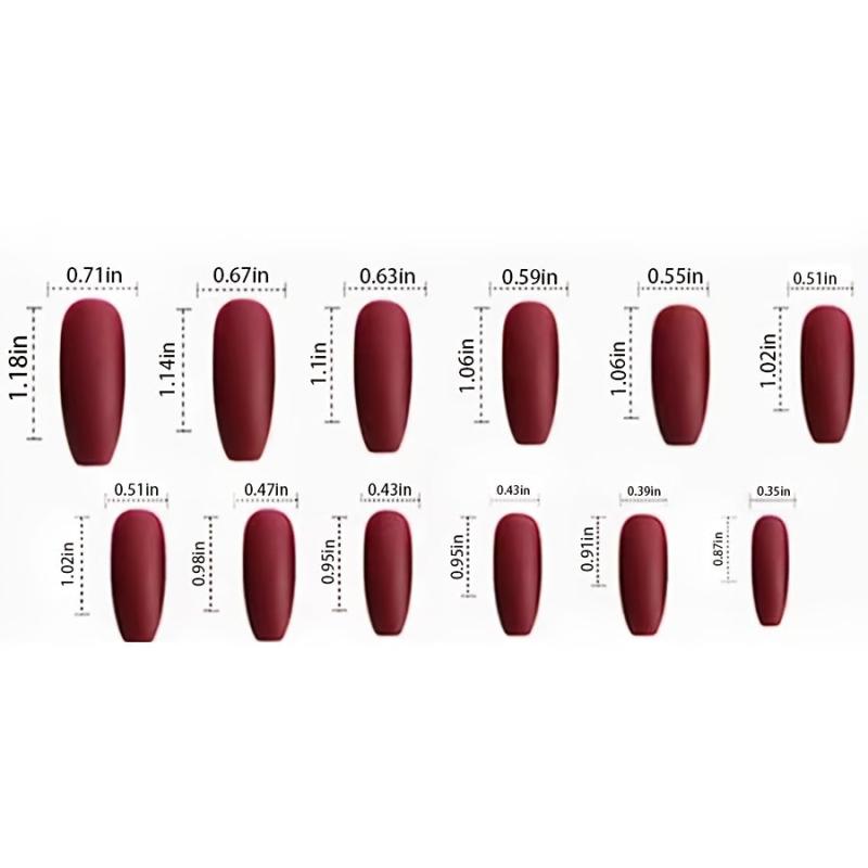 24 pcs Rhinestone Press On Nails Long Pink Full Cover Artificial Nails