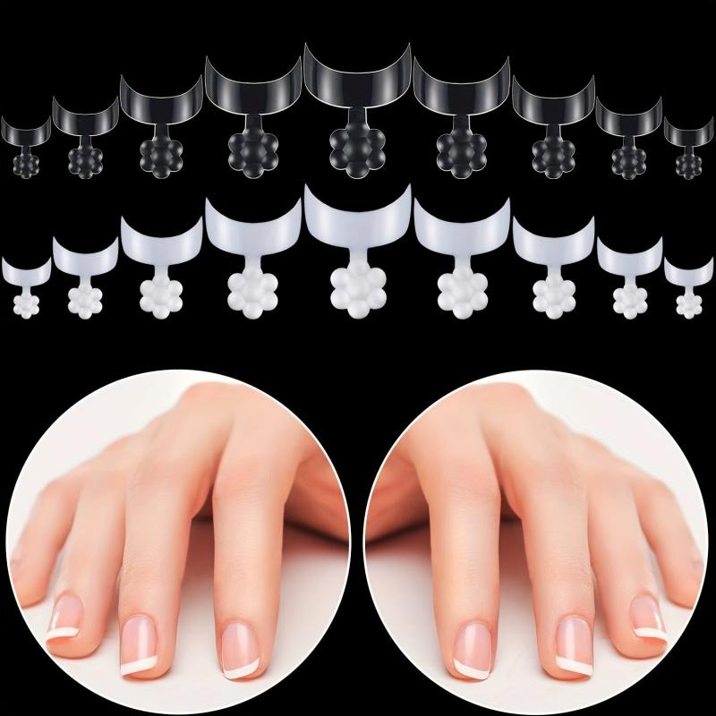 100Pcs French Short Style Acrylic Nails False Fingernails
