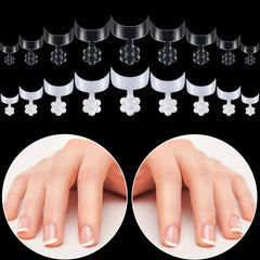100Pcs French Short Style Acrylic Nails False Fingernails