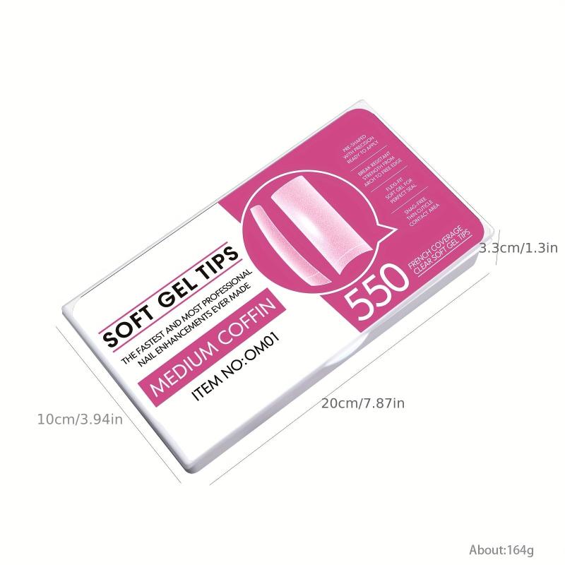 Matte Clear Acrylic Nail Tips for Nail Extension