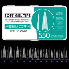 Matte Clear Acrylic Nail Tips for Nail Extension