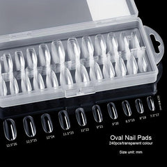 Soft Gel Nail Tips Clear Acrylic Nail Tips Pre-shaped False Nail Tips