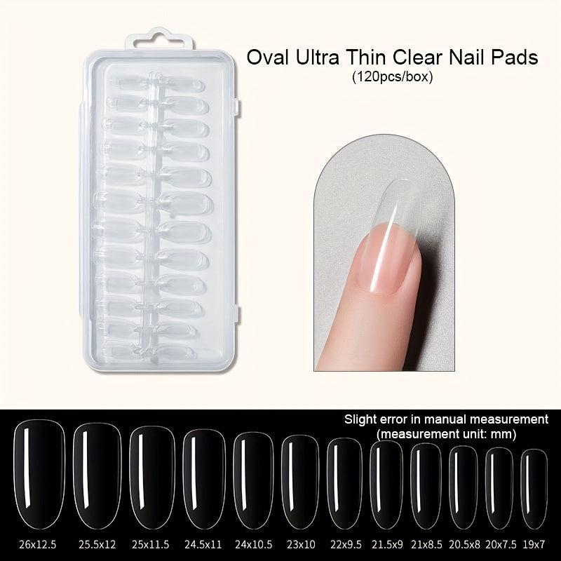 Soft Gel Nail Tips Clear Acrylic Nail Tips Pre-shaped False Nail Tips