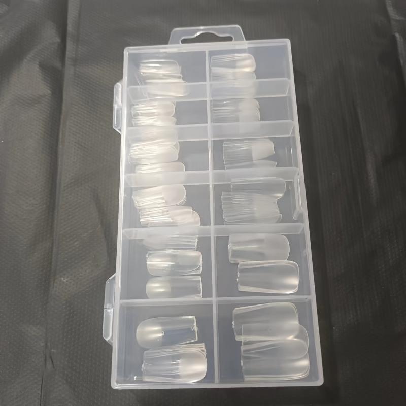 120pcs Half Matte Clear Soft Gel Nail Tips