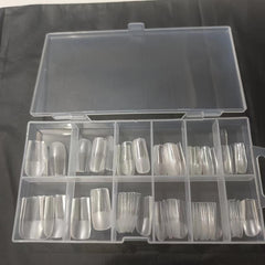 120pcs Half Matte Clear Soft Gel Nail Tips