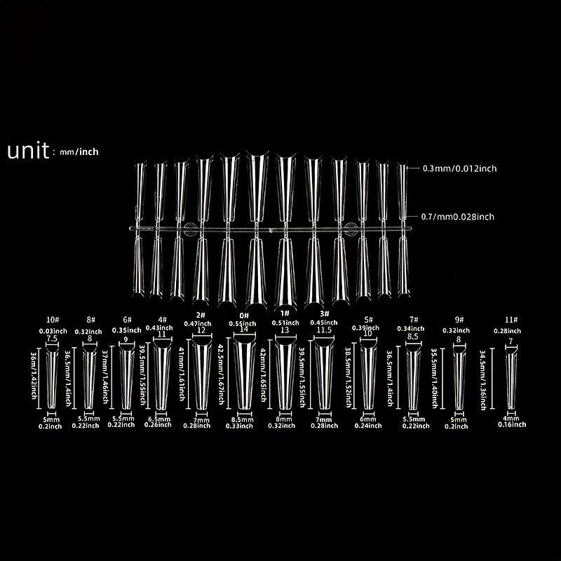 ABS Gel Nail Tips Milky Yellow Acrylic Nail Tips Half Cover Coffin Shape