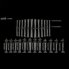ABS Gel Nail Tips Milky Yellow Acrylic Nail Tips Half Cover Coffin Shape