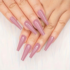 ABS Gel Nail Tips Milky Yellow Acrylic Nail Tips Half Cover Coffin Shape