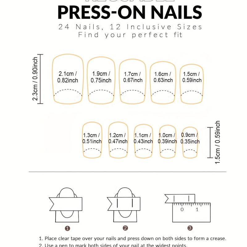 24pcs Glossy Gradient Pink French Tip Press On Nails Full Cover False Nails