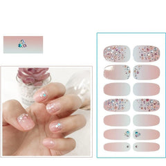 Pink Coffin Press On Nails with Flower Design