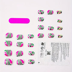 Press On Nails L 06 Summer Fresh Beijing Flower Set