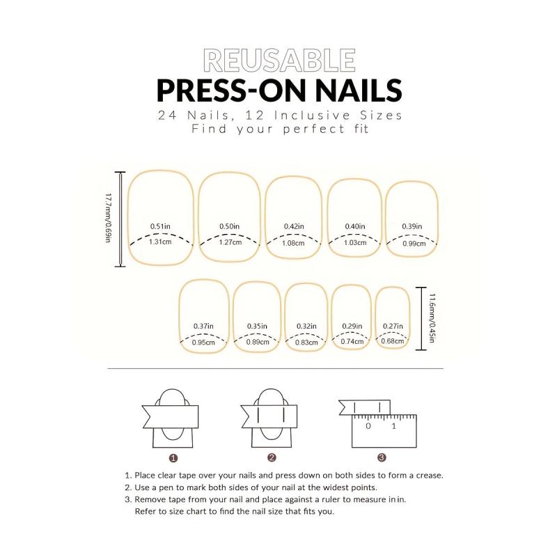 Press On Nails L 06 Summer Fresh Beijing Flower Set
