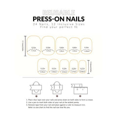 Press On Nails L 06 Summer Fresh Beijing Flower Set