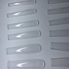 240pcs Clear Extra Long Square Gel Nail Tips