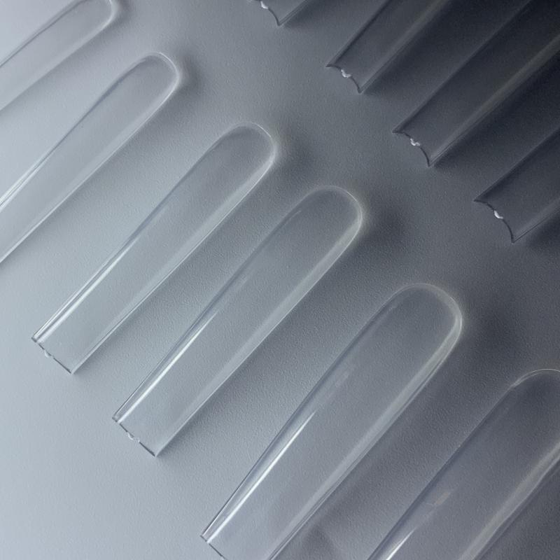 240pcs Clear Extra Long Square Gel Nail Tips