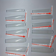 240pcs Clear Extra Long Square Gel Nail Tips