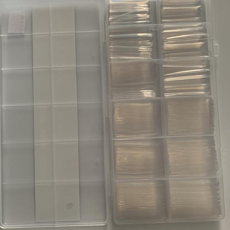 240pcs Clear Extra Long Square Gel Nail Tips