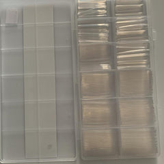 240pcs Clear Extra Long Square Gel Nail Tips