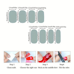 Glitter Nail Wraps Self Adhesive Nail Stickers for Nail Art