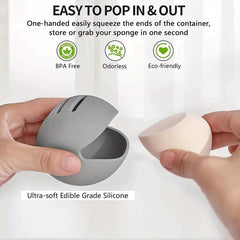 Silicone Beauty Egg Organizer with Drainage
