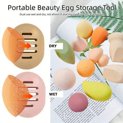 Silicone Beauty Egg Organizer with Drainage