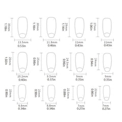 24 pcs Cow Print Press On Nails Medium Square False Nails