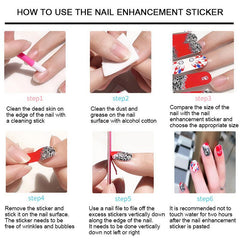 Y2K Nail Strips 3D Full Wraps Self Adhesive Sticker
