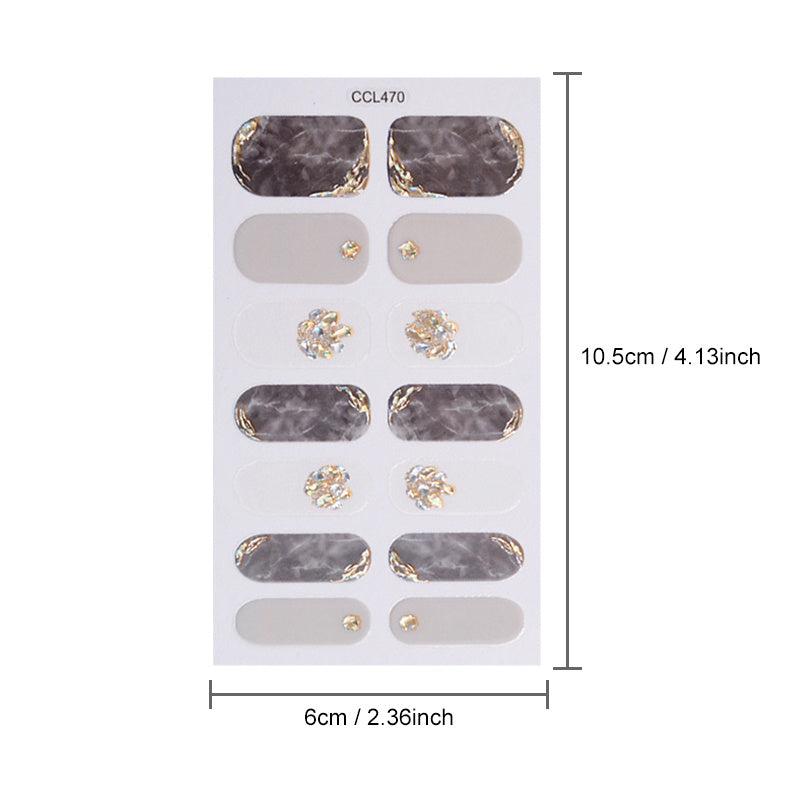 Y2K Nail Strips 3D Full Wraps Self Adhesive Sticker