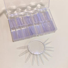 3XL Nail Tips No C Curve 420Pcs Box Straight ABS Nails XXXL Coffin Nail Tips