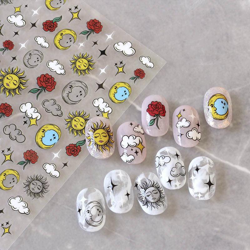 Playful Bear Nail Decal Adhesive Nail Sticker DIY Nail Art Decals