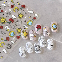 Playful Bear Nail Decal Adhesive Nail Sticker DIY Nail Art Decals