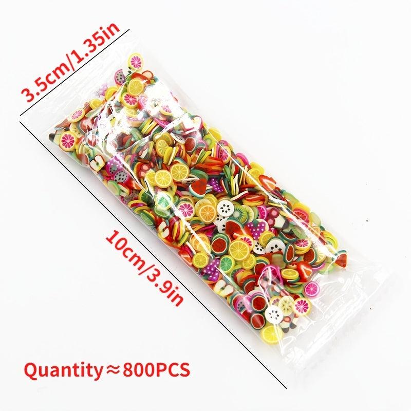 Fruit Shape Polymer Clay Slices for DIY Nail Art and Jewelry
