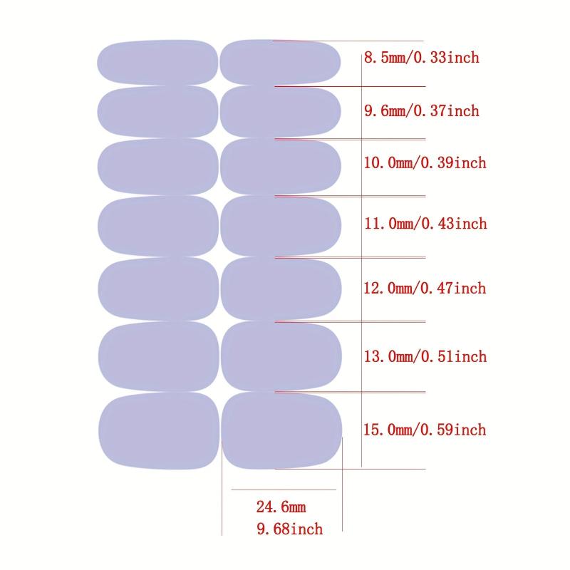 12 Sheets Self Adhesive Nail Decal Strips for DIY Nail