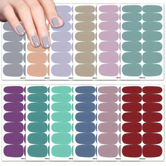 12 Sheets Self Adhesive Nail Decal Strips for DIY Nail