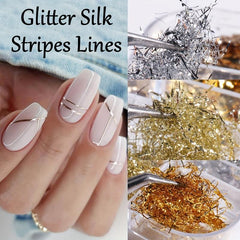 3D Holographic Nail Foil Flakes Glitter for Nail Art