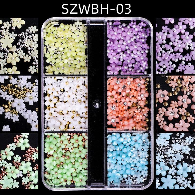 Macaron 3D Flower Nail Art Set