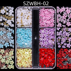 Macaron 3D Flower Nail Art Set