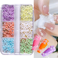 Macaron 3D Flower Nail Art Set