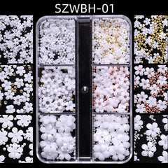 Macaron 3D Flower Nail Art Set