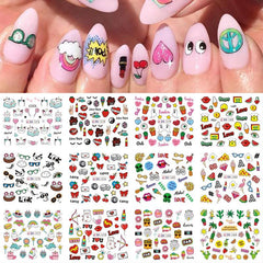 Unicorn Nail Stickers Decals Self Adhesive Nail Art Stickers