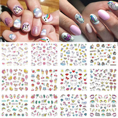 Unicorn Nail Stickers Decals Self Adhesive Nail Art Stickers