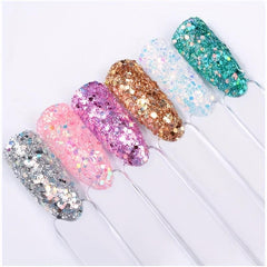Mermaid Flakes Glitter Sequins Nail Art 12 Grids Paillettes Decoration