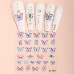 Cartoon Nail Art Stickers Self Adhesive Decals for DIY Nail Decoration