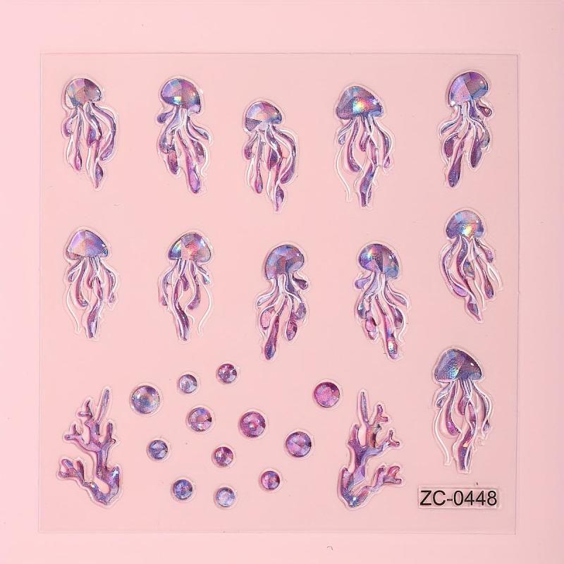 Cartoon Nail Art Stickers Self Adhesive Decals for DIY Nail Decoration